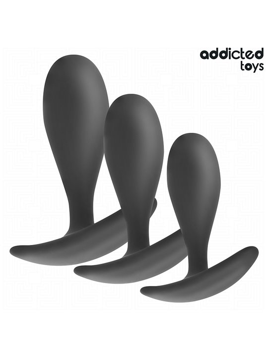 Addicted Toys - Set di 3 Plug Anali in Silicone Medico Modello 2