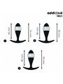Addicted Toys - Set of 3 Medical Silicone Anal Plugs Model 2
