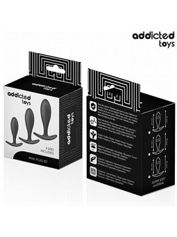 Addicted Toys - Set of 3 Medical Silicone Anal Plugs Model 2