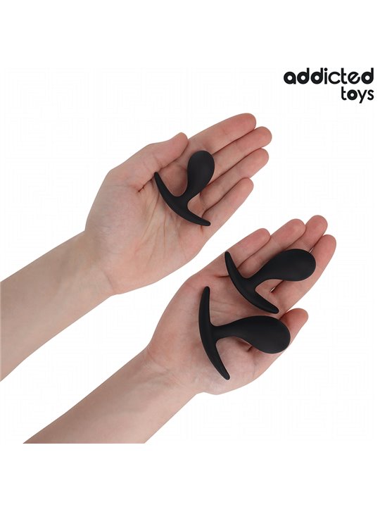 Addicted Toys - Set of 3 Medical Silicone Anal Plugs Model 3