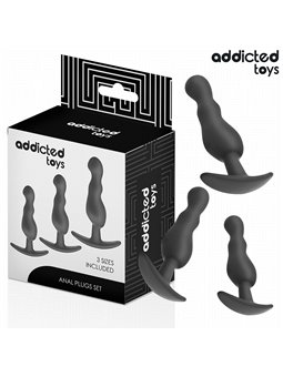Addicted Toys - Set of 3 Medical Silicone Anal Plugs Model 1