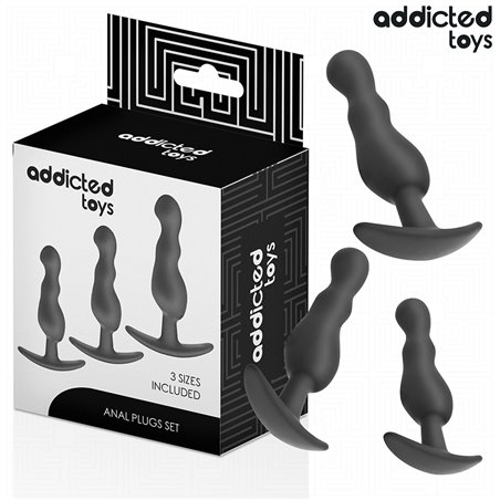 Addicted Toys - Set of 3 Medical Silicone Anal Plugs Model 1