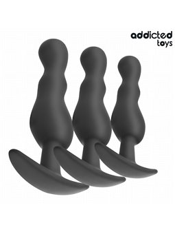Addicted Toys - Set of 3 Medical Silicone Anal Plugs Model 1
