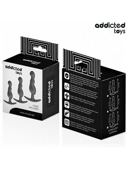 Addicted Toys - Set of 3 Medical Silicone Anal Plugs Model 1
