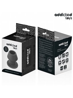 Addicted Toys - Plug Anale Cavo in Silicone Medico Taglia M 8,7 Cm