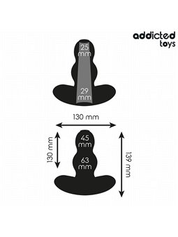Addicted Toys - Plug Anale Cavo in Silicone Medico Taglia XL 13,9 Cm
