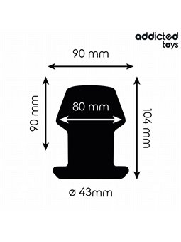 Addicted Toys - Plug Anale Cavo in Silicone Medico Taglia L 10,4 Cm
