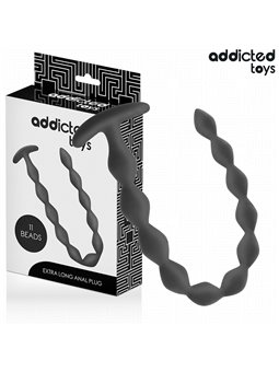 Addicted Toys - Extra Long Silicone Anal Plug 11 Beads