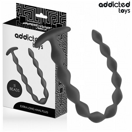 Addicted Toys - Plug Anale in Silicone Extra Lungo 11 Perline