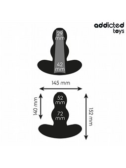 Addicted Toys - Medical Silicone Hollow Anal Plug Size XXL 15.2 cm