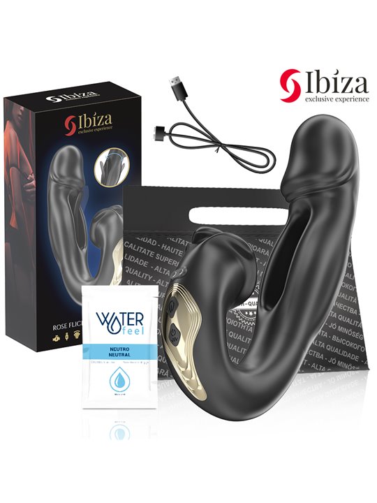 Ibiza Rose Flicking - Vibratore e Stimolatore Clitoride Oscillante