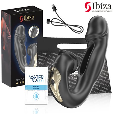 Ibiza Rose Flicking - Vibratore e Stimolatore Clitoride Oscillante