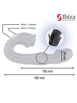 Ibiza Rose Flicking - Vibratore e Stimolatore Clitoride Oscillante