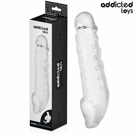Addicted Toys - Guaina Fallica in Silicone Trasparente 23 Cm