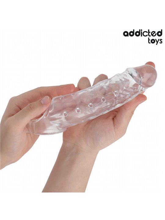 Addicted Toys - Guaina Fallica in Silicone Trasparente 23 Cm