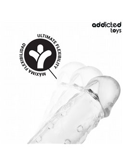Addicted Toys - Guaina Fallica in Silicone Trasparente 23 Cm