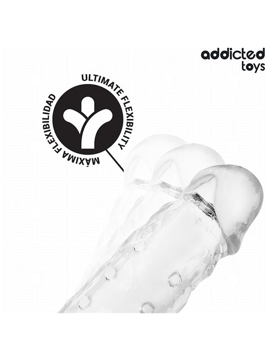 Addicted Toys - Guaina Fallica in Silicone Trasparente 23 Cm