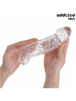 Addicted Toys - Guaina Fallica in Silicone Trasparente 22 Cm