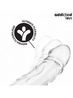 Addicted Toys - Transparent Silicone Penis Sleeve 22 cm