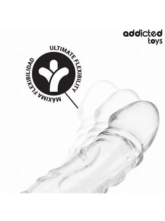 Addicted Toys - Transparent Silicone Penis Sleeve 22 cm