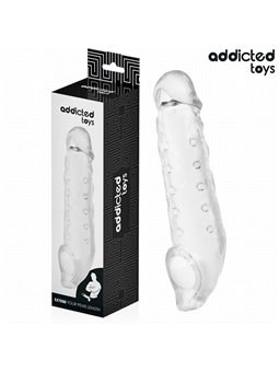 Addicted Toys - Transparent Silicone Penis Sleeve 27 cm