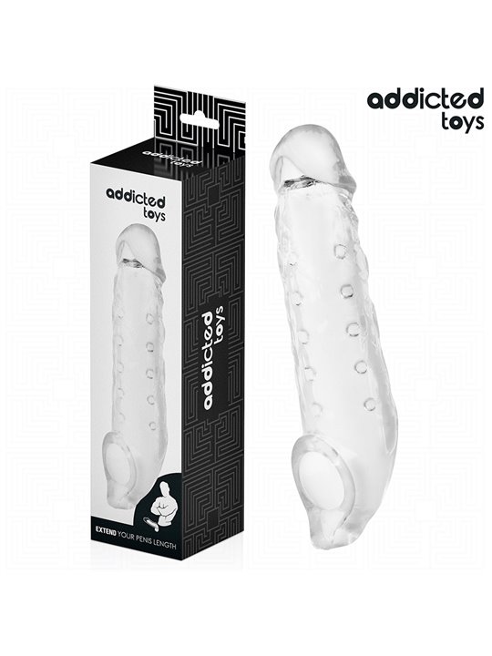 Addicted Toys - Guaina Fallica in Silicone Trasparente 27 Cm