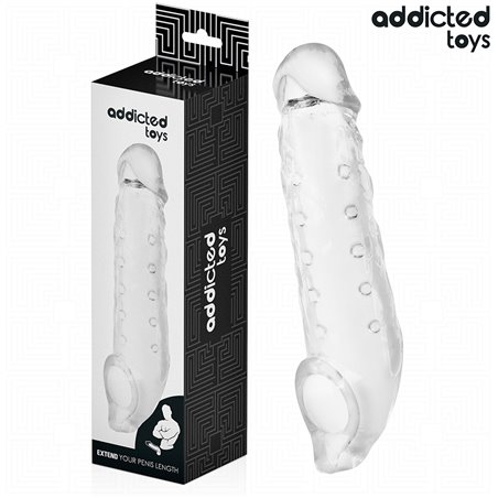 Addicted Toys - Guaina Fallica in Silicone Trasparente 27 Cm