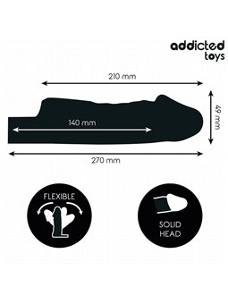 Addicted Toys - Guaina Fallica in Silicone Trasparente 27 Cm