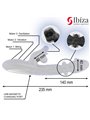 Ibiza - Vibratore Rabbit in Silicone con Effetto Morso e Rotazione