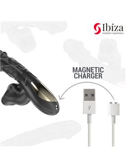 Ibiza - Silicone Rabbit Vibrator with Bite and Rotation Effect