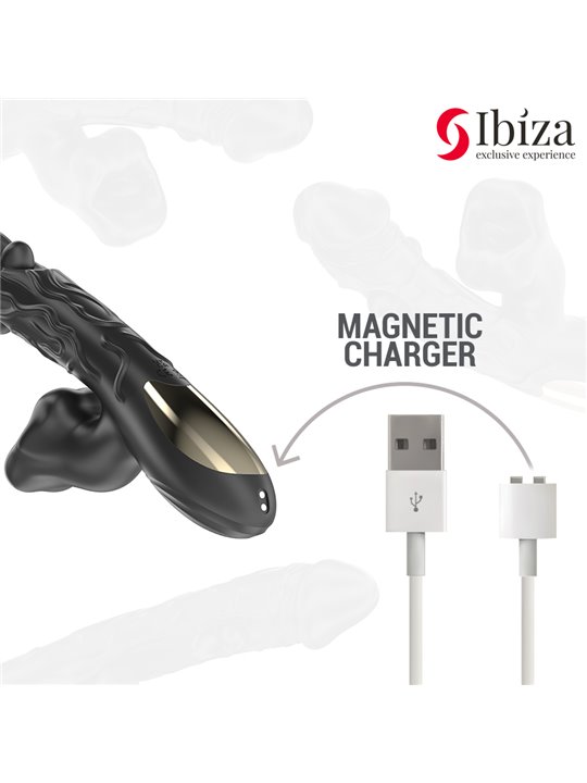 Ibiza - Vibratore Rabbit in Silicone con Effetto Morso e Rotazione