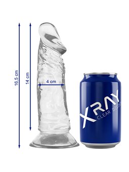 XRay Clear Dildos - Realistic Transparent Silicone Dildo 16.5x4 cm