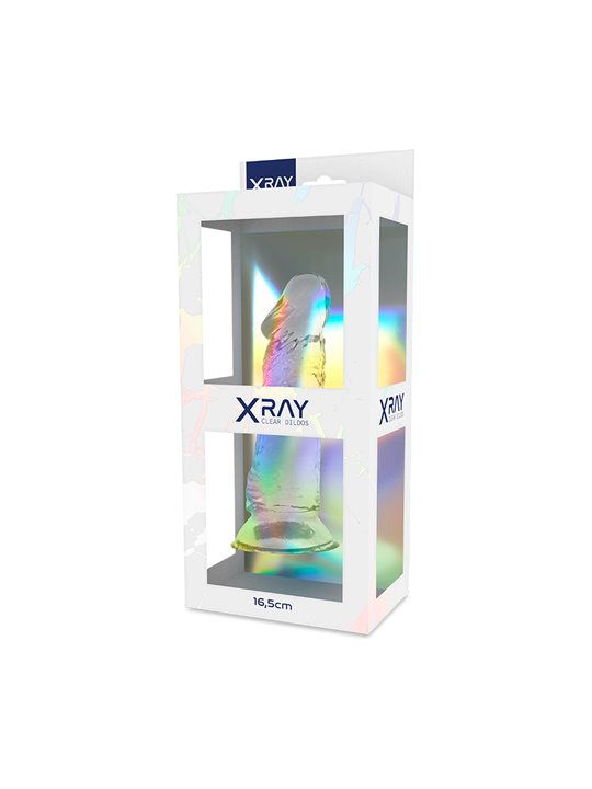 XRay Clear Dildos - Realistic Transparent Silicone Dildo 16.5x4 cm