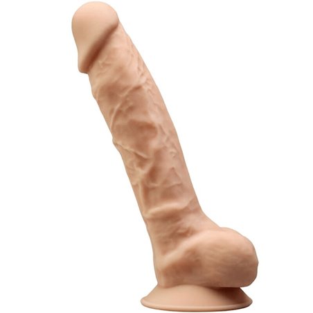 Silexd - Pene Realistico in Silicone con Ventosa 23 Cm Beige Mod 1