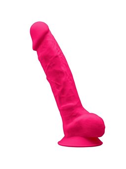 Silexd - Model 1 Realistic Penis Premium Silexpan Silicone Fuchsia 23 CM