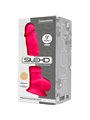 Silexd - Pene Realistico in Silicone con Ventosa 23 Cm Fucsia Mod 1