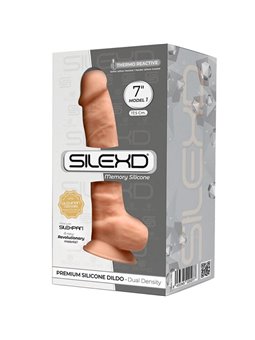 Silexd - Pene Realistico in Silicone con Ventosa 17,5 Cm Beige Mod 1