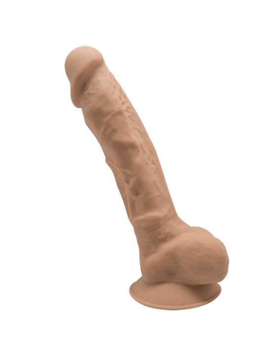 Silexd - Model 1 Realistic Penis Premium Silexpan Silicone Caramel 17.5 CM
