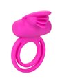 CalExotics Dual Clit Flicker - Anello Fallico Doppio Vibrante con Stimolatore Clitoride