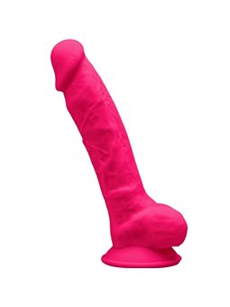 Silexd - Model 1 Realistic Penis Premium Silexpan Silicone Fuchsia 17.5 CM