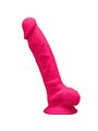 Silexd - Model 1 Realistic Penis Premium Silexpan Silicone Fuchsia 17.5 CM