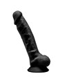 Silexd - Pene Realistico in Silicone con Ventosa 17,5 Cm Nero Mod 1