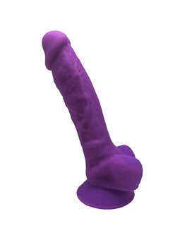 Silexd - Pene Realistico in Silicone con Ventosa 17,5 Cm Viola Mod 1
