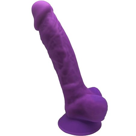Silexd - Pene Realistico in Silicone con Ventosa 17,5 Cm Viola Mod 1