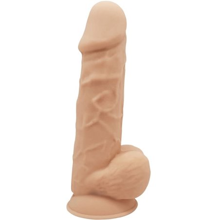 Silexd - Pene Realistico in Silicone con Ventosa 21,5 Cm Beige Mod 1