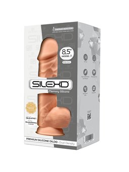 Silexd - Pene Realistico in Silicone con Ventosa 21,5 Cm Beige Mod 1