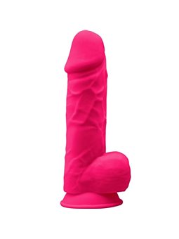 Silexd - Pene Realistico in Silicone con Ventosa 21,5 Cm Rosa Mod 1
