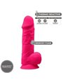 Silexd - Pene Realistico in Silicone con Ventosa 21,5 Cm Rosa Mod 1