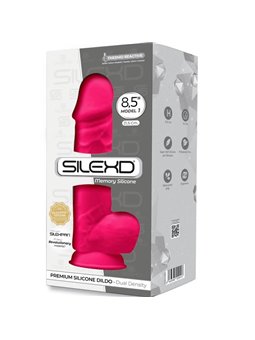 Silexd - Pene Realistico in Silicone con Ventosa 21,5 Cm Rosa Mod 1