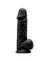 Silexd - Model 1 Realistic Penis Premium Silexpan Silicone Black 21.5 CM